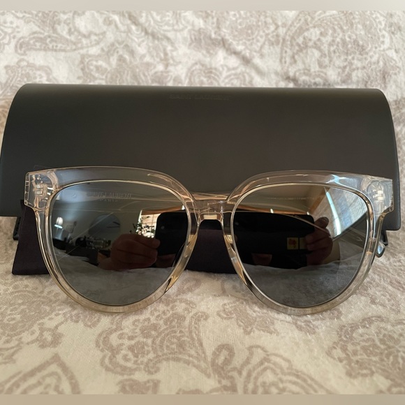 Clear Frame YSL Sunglasses with Original Case - Picture 2 of 15